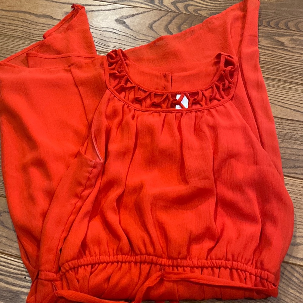 red dress